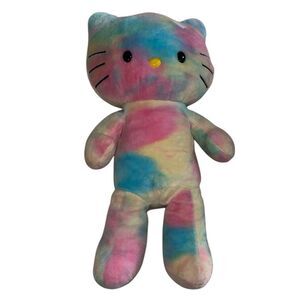 2014 Build A Bear X Hello Kitty Watercolor Tie Dye Plush No Bow Sanrio Kawaii